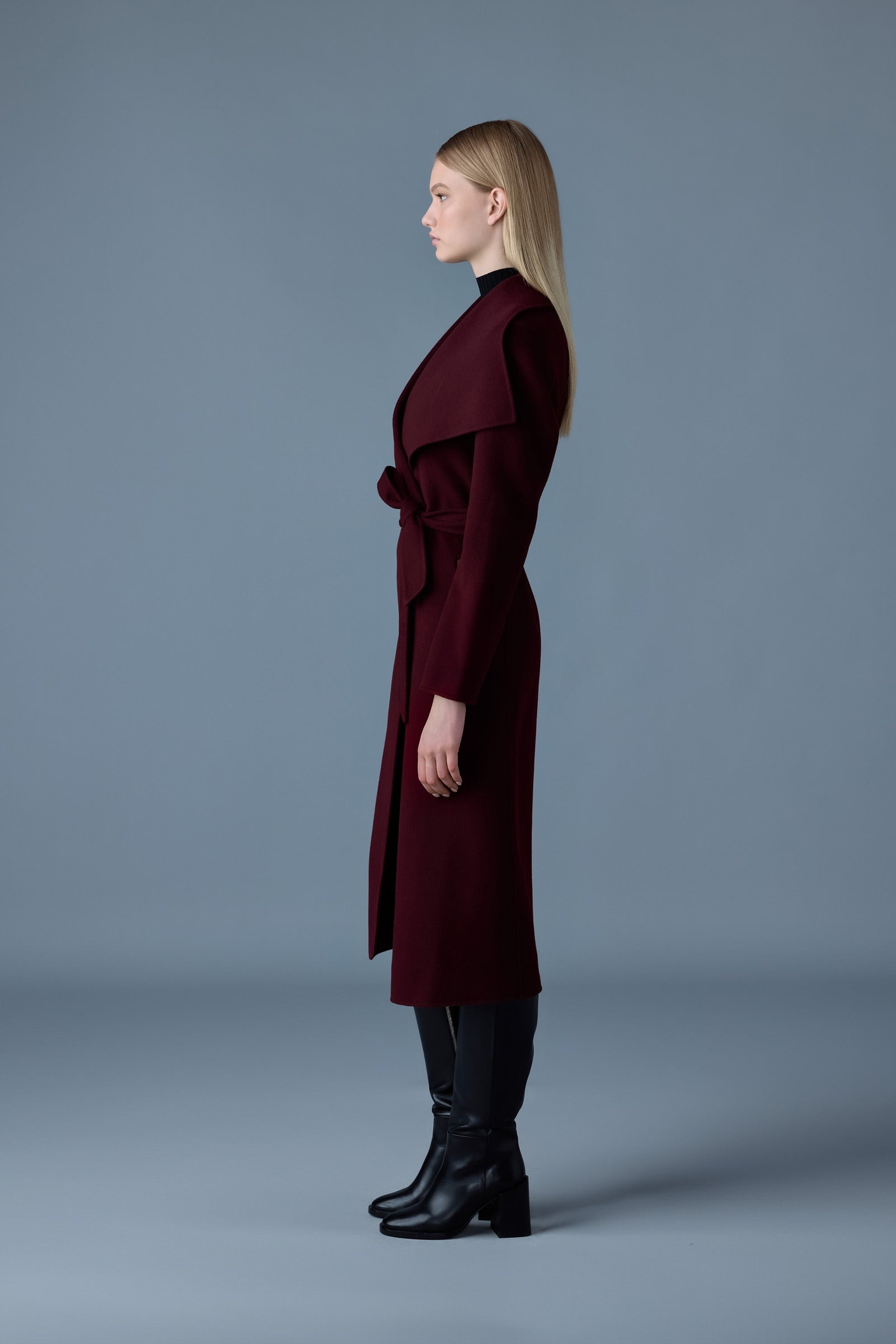MAI-CN Double-face wool wrap coat - 3