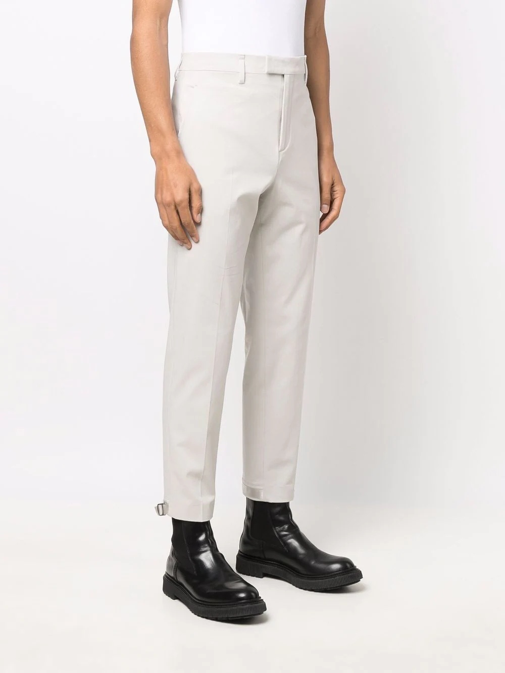 mid-rise tapered trousers - 3