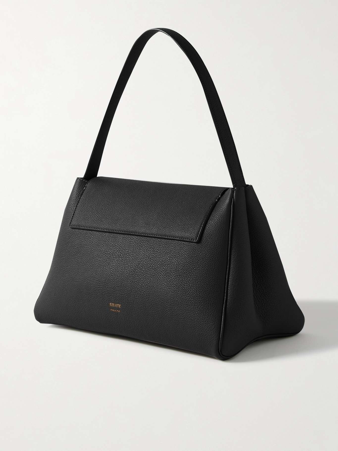Audrey textured-leather shoulder bag Black - 3