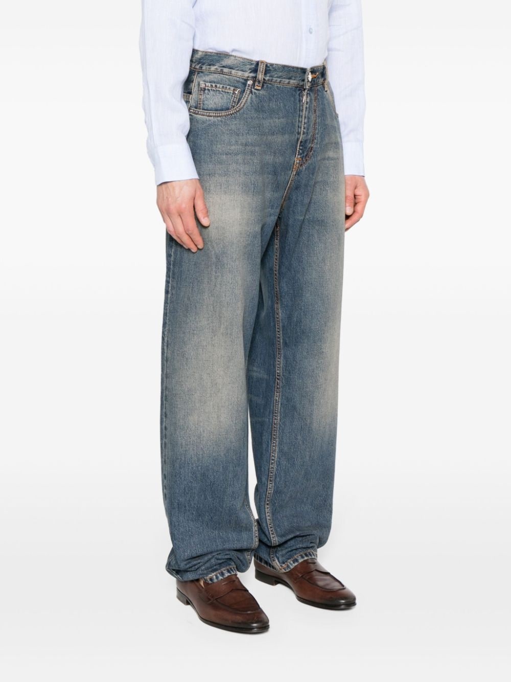 mid-rise wide-leg jeans - 3