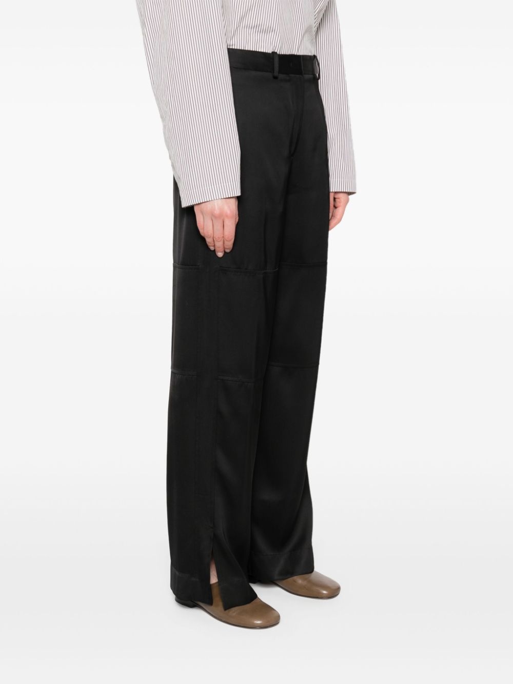 silk twill trousers - 3