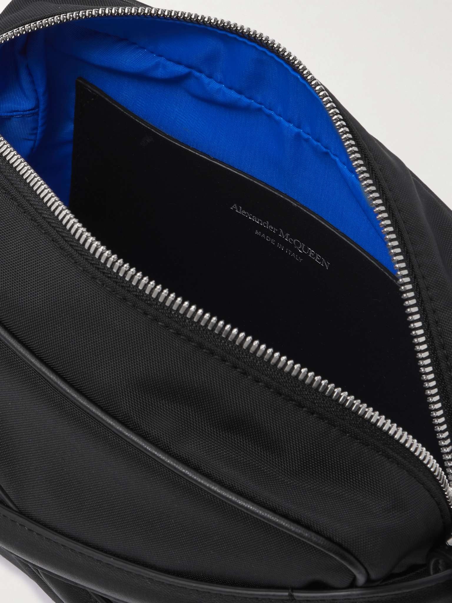 Harness Faux Leather-Trimmed Canvas Messenger Bag - 3
