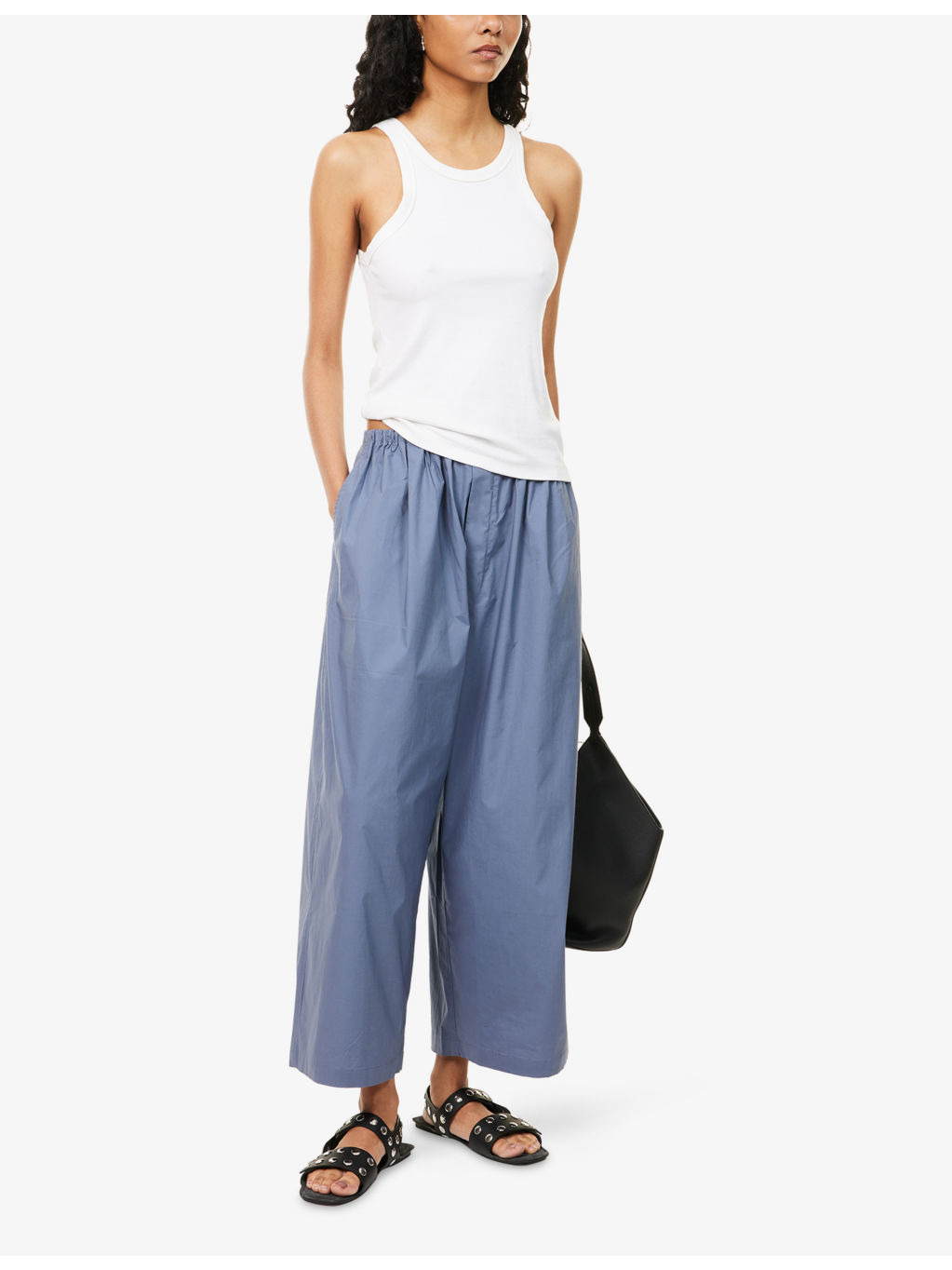 Kayla Relaxed-Fit Cotton Trousers - 2