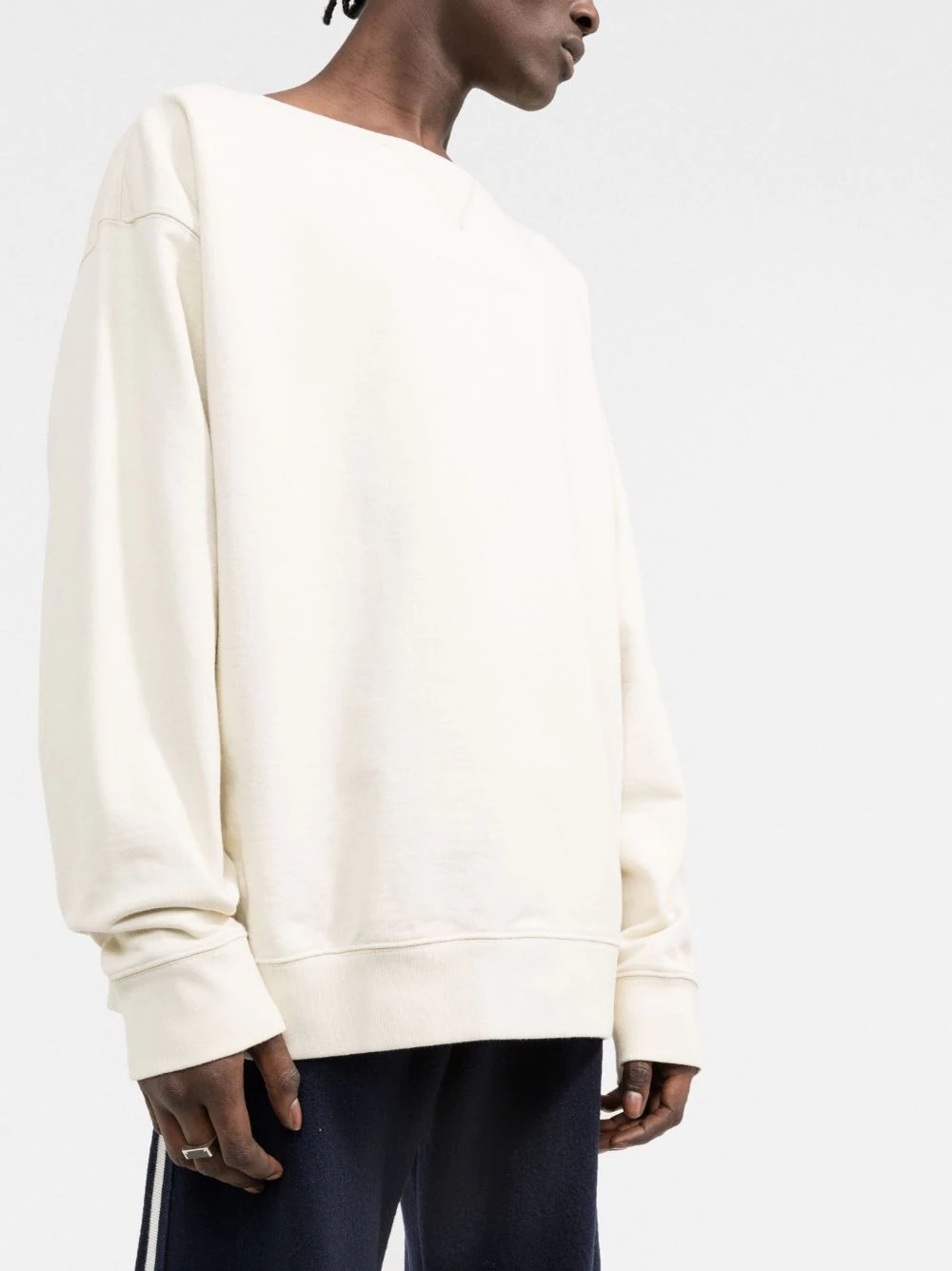 crew-neck oversized sweatshirt - 3