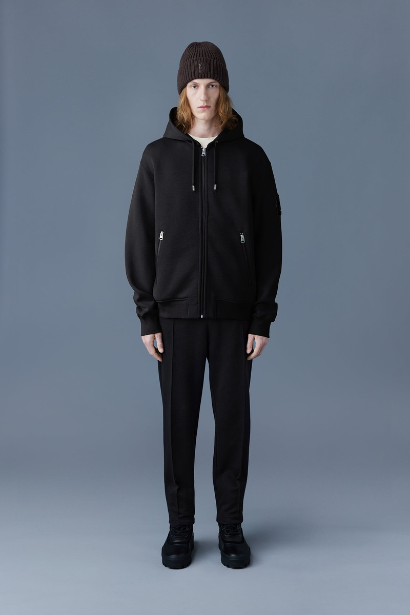 MACKAGE KRYS Zip-up with velvet embroidery outlook
