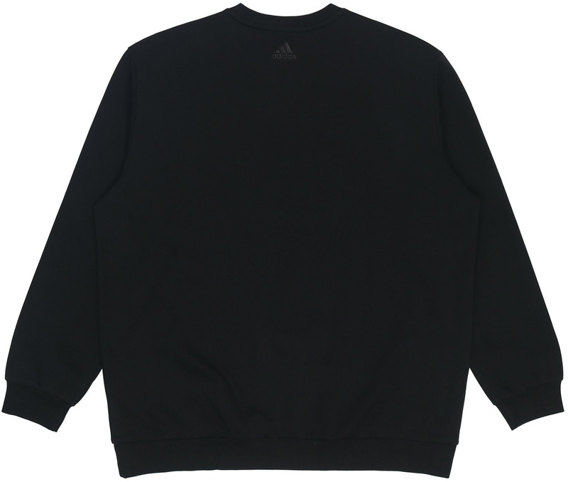 adidas Men's adidas Logo Printing Round Neck Pullover Long Sleeves Autumn Black HM2960 outlook