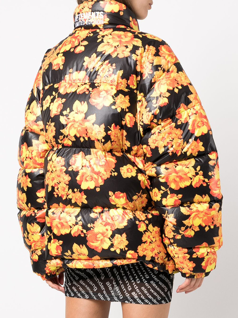 floral-print puffer jacket 4