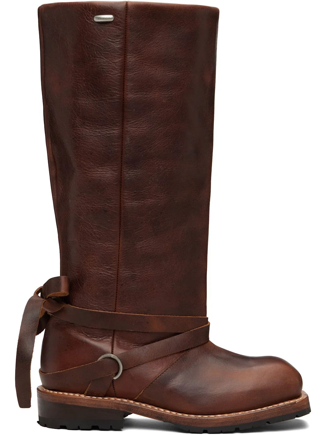 Tan High Engine Tall Boot - 1