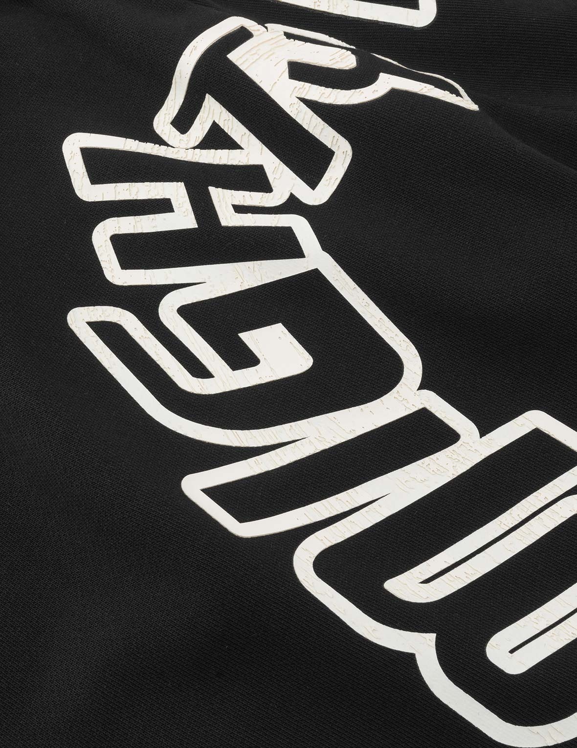 Slogan Daicock Print with Appliqué Pockets Loose Fit Sweatpants - 8
