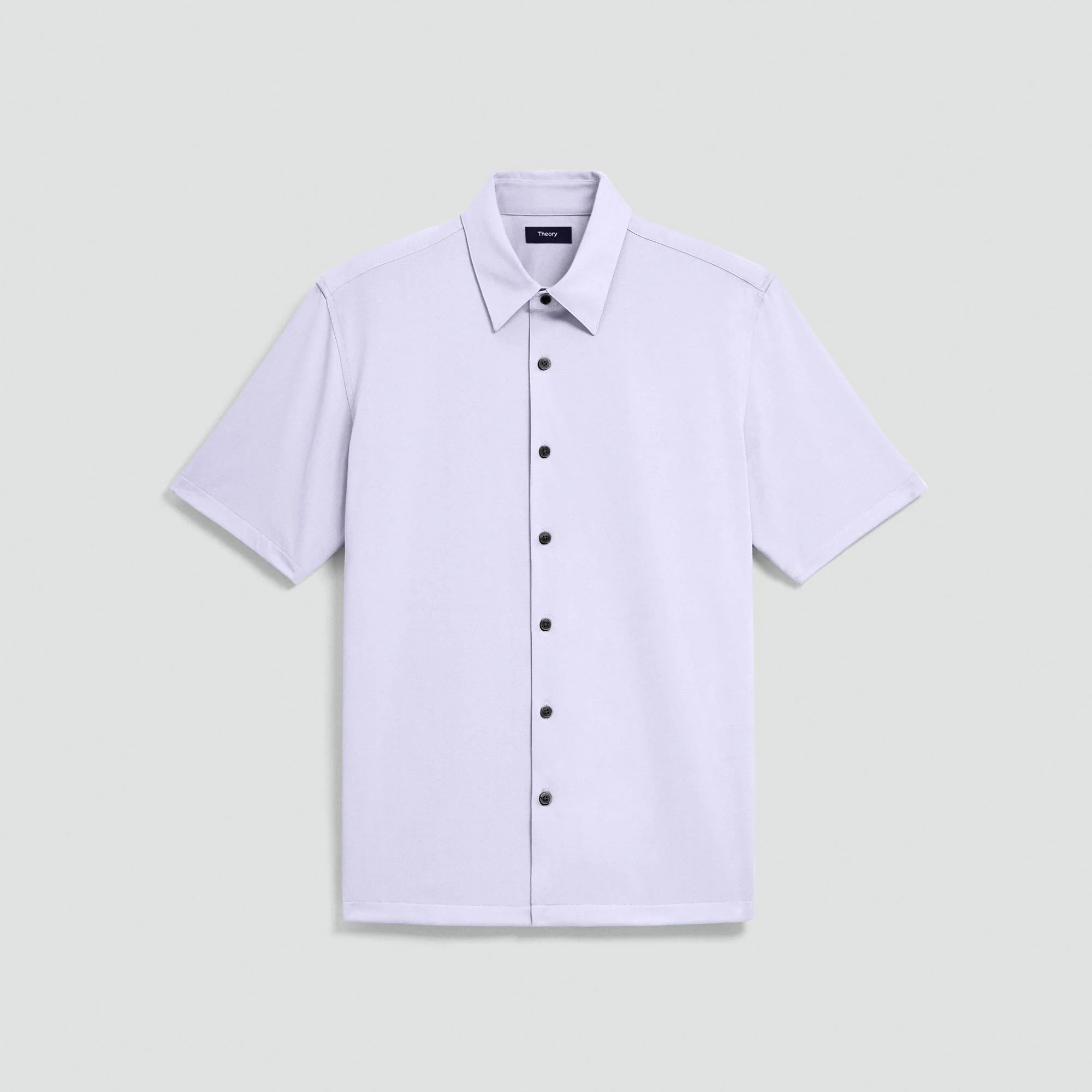 Irving Short-Sleeve Shirt in Structure Knit - 1