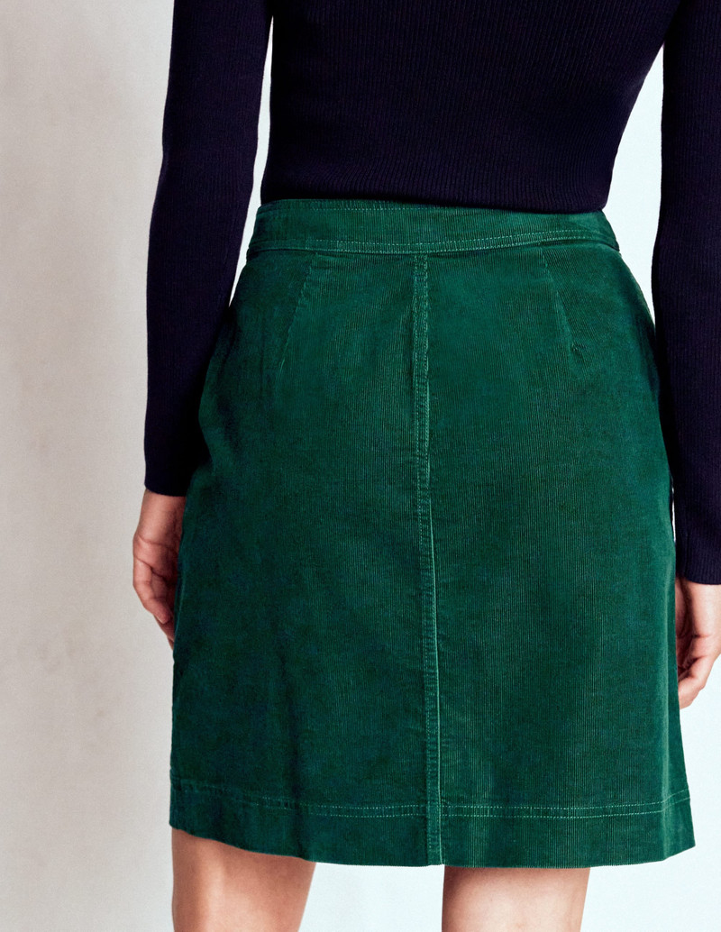 Cecelia Cord Skirt-Emerald Night 4