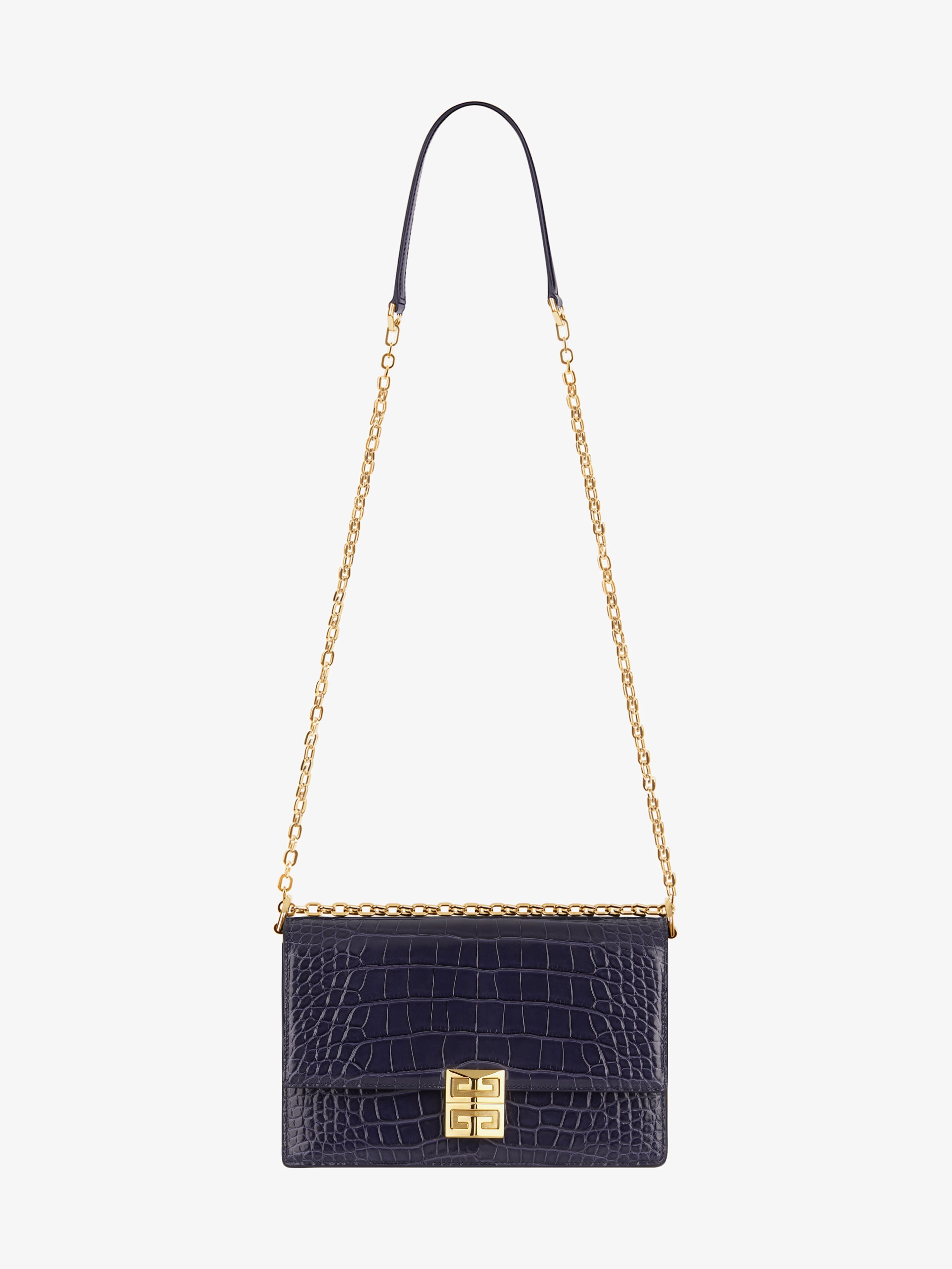 MEDIUM 4G BAG IN ALLIGATOR WITH CHAIN - 3