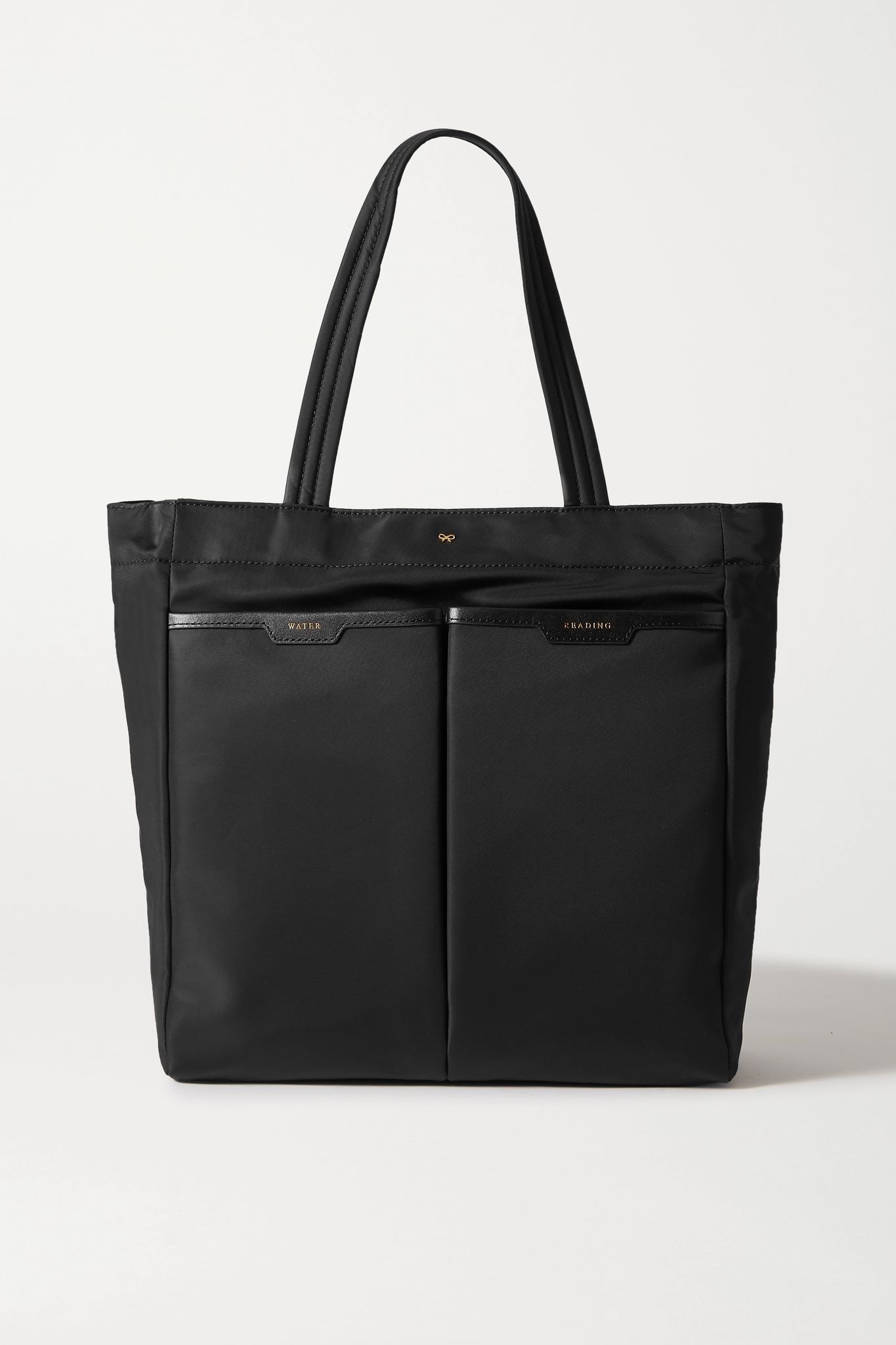 Nevis leather-trimmed shell tote - 1