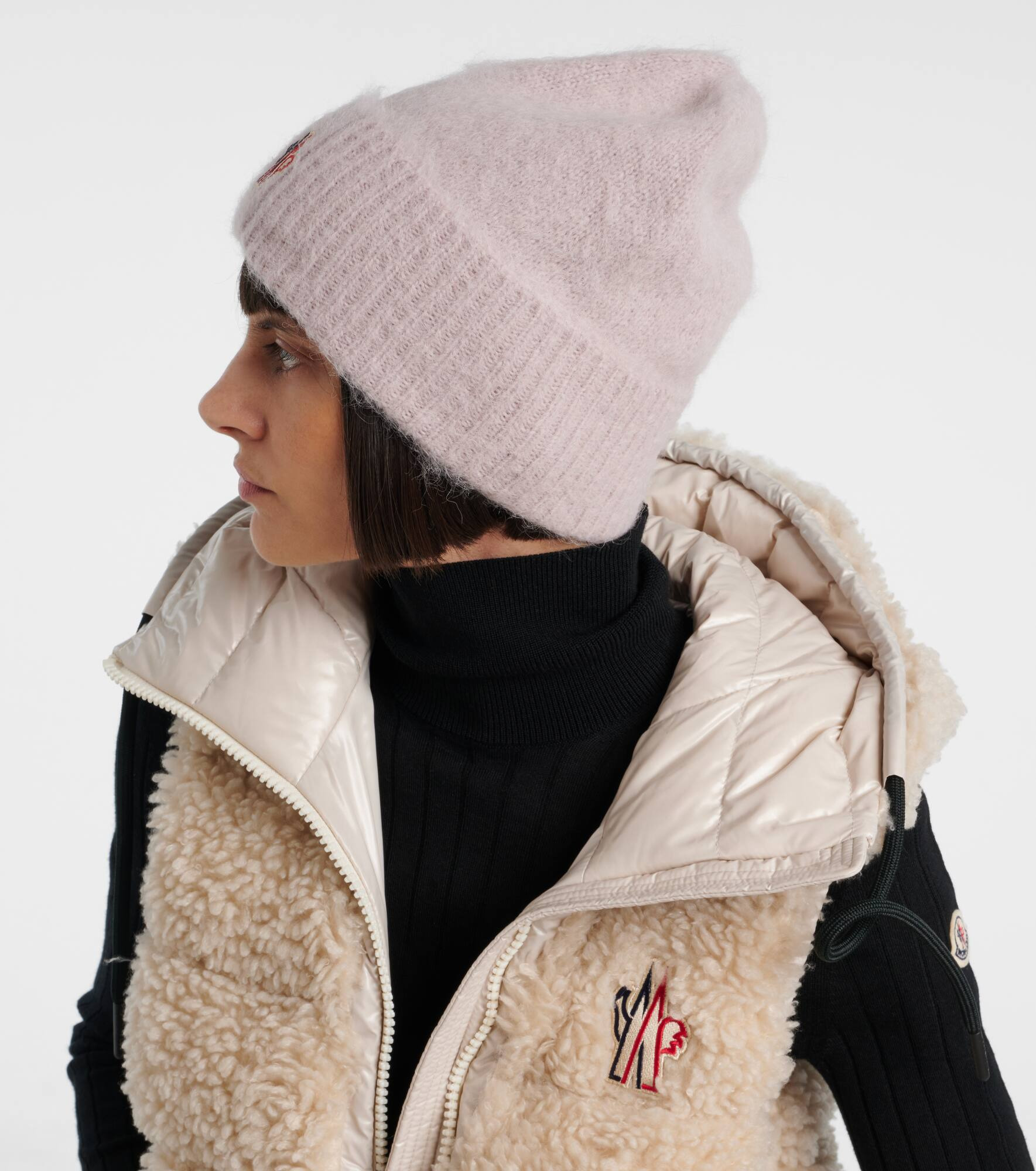 Logo alpaca wool-blend beanie - 5