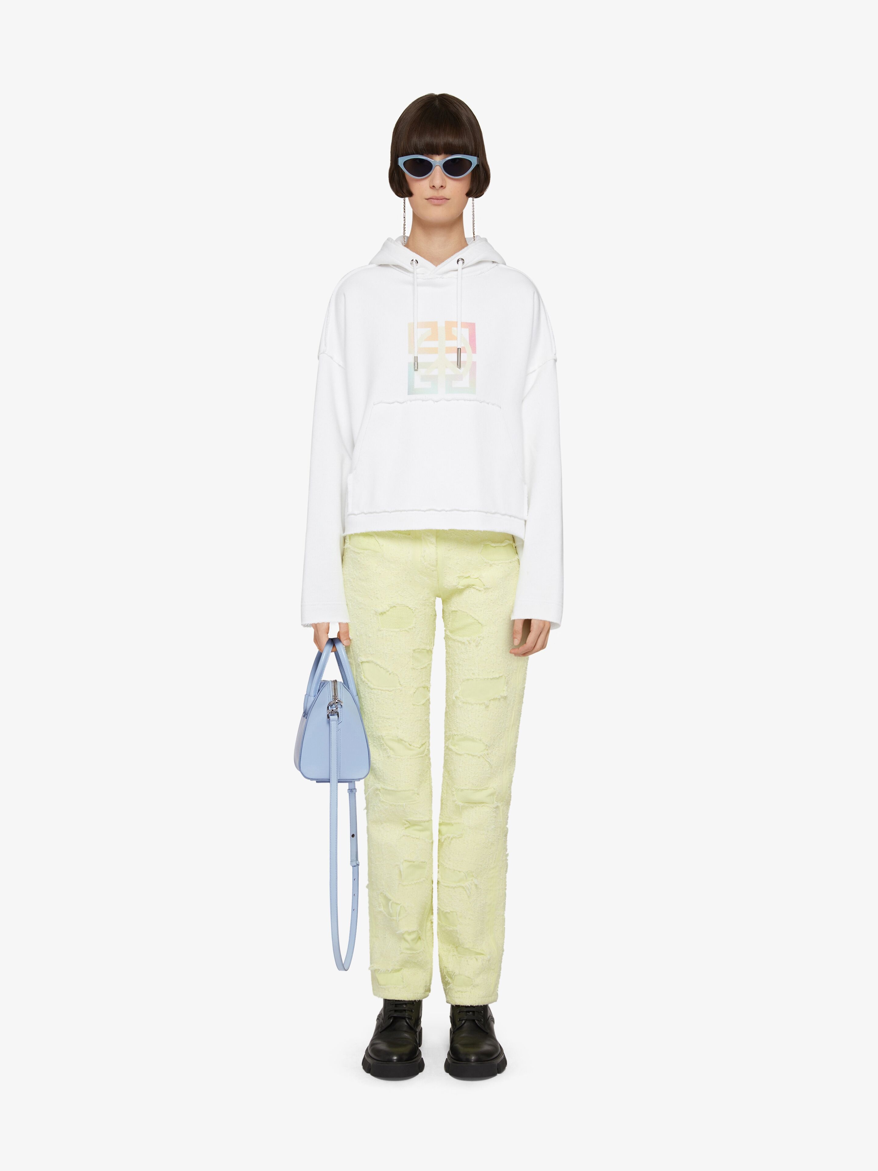 OVERSIZED HOODIE IN PRINTED FELPA - 2