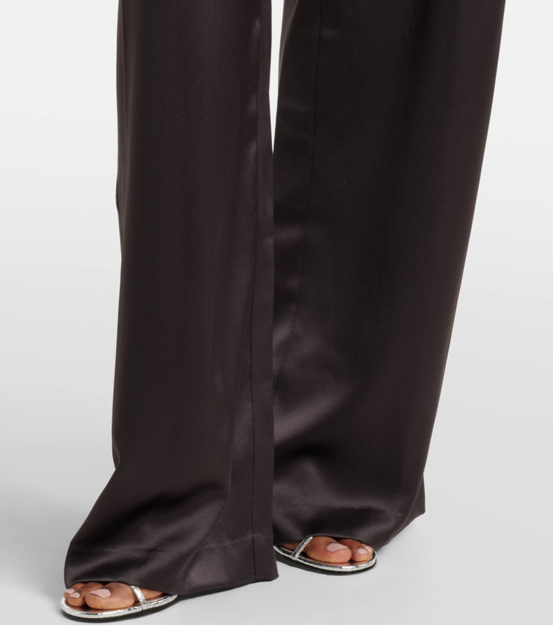 Silk satin wide-leg pants 5
