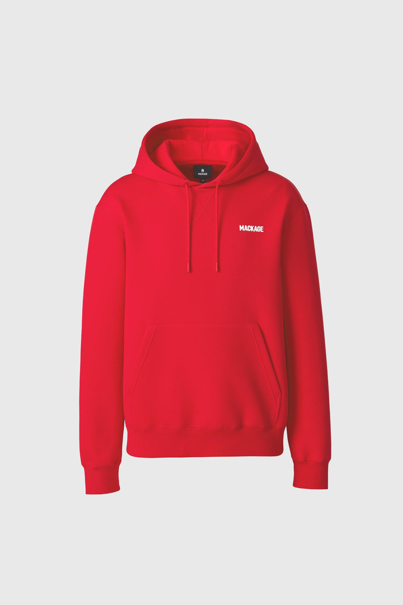 MACKAGE KOLTON-Z Double-Face Jersey Logo Hoodie outlook