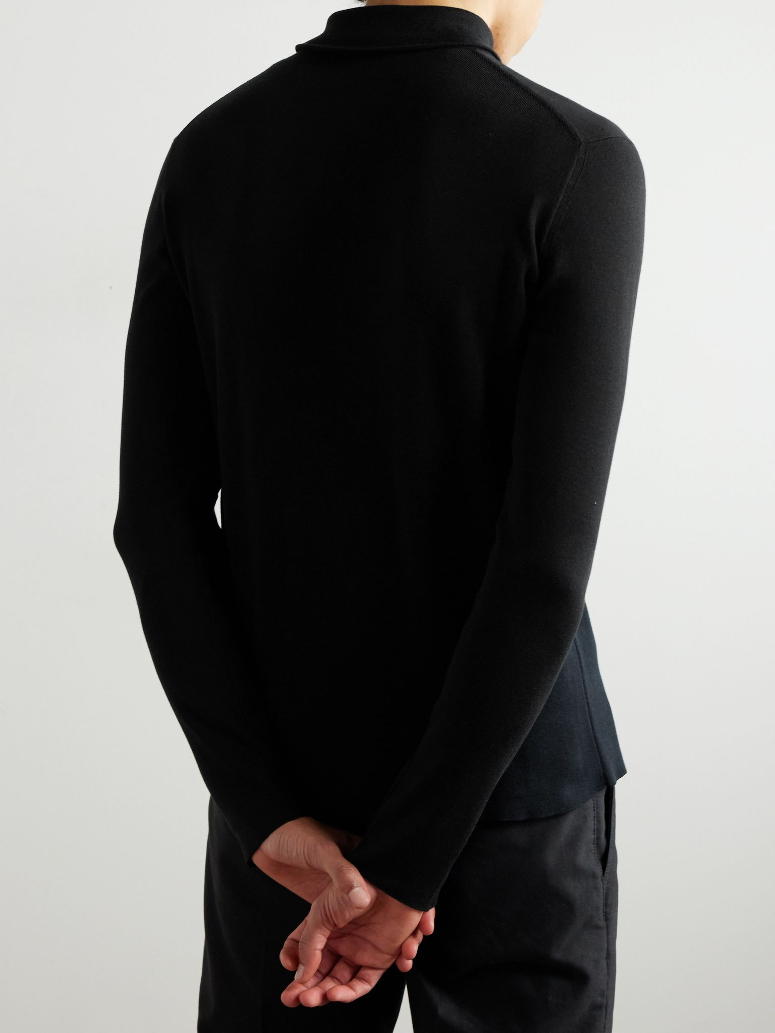 Cotton Rollneck Sweater Black - 4