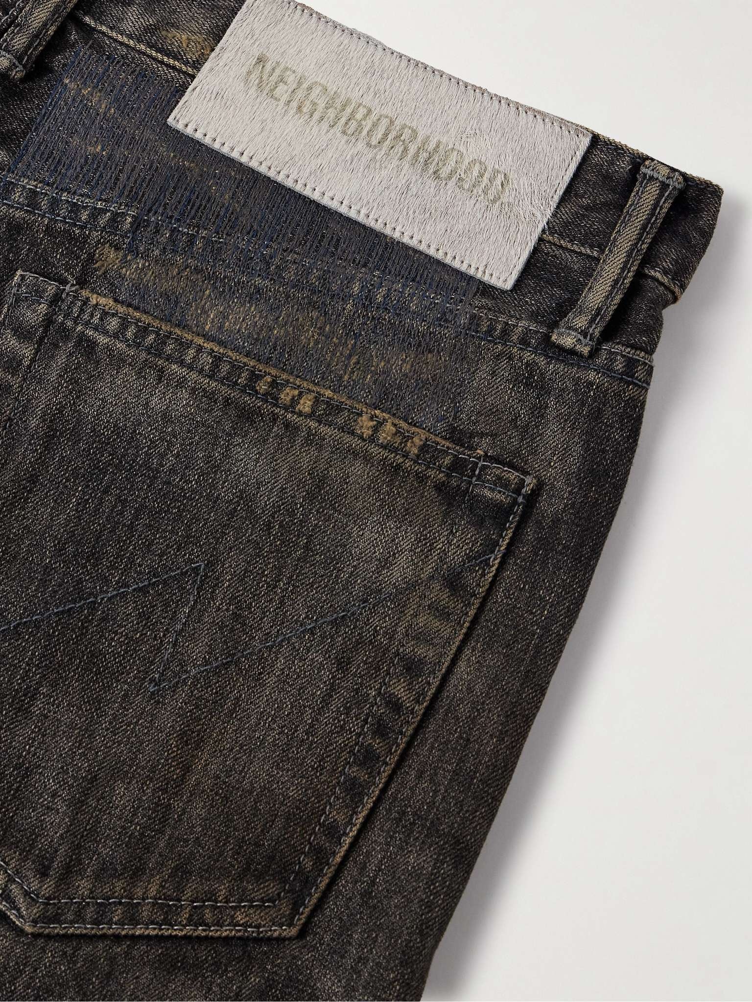 Savage Straight-Leg Distressed Selvedge Jeans - 5