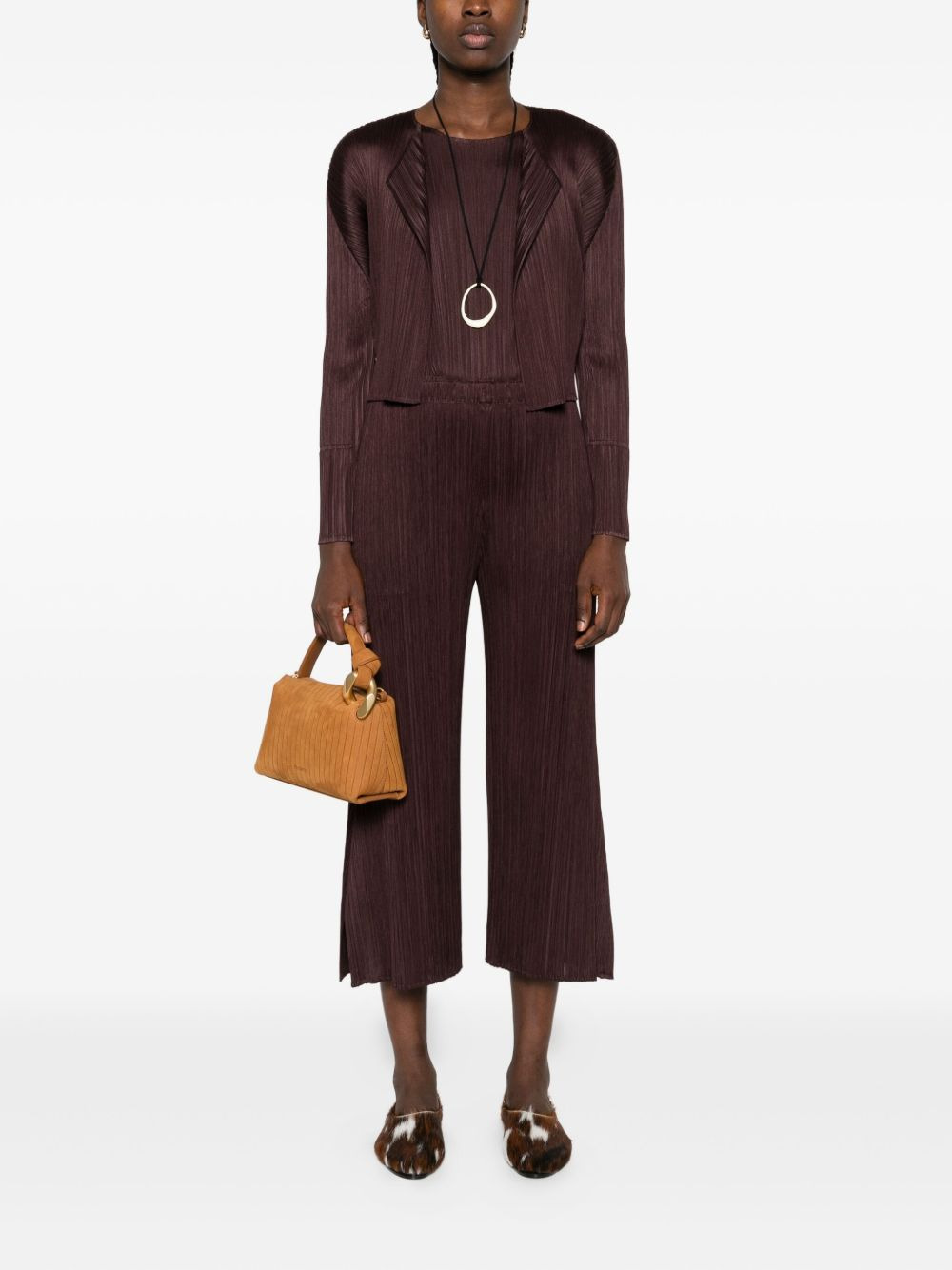 pleated cardigan - 2