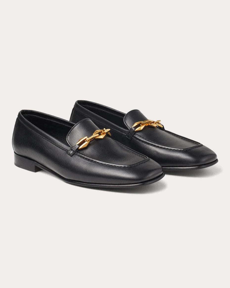 Diamond Tilda Embellished Leather Loafer - 3