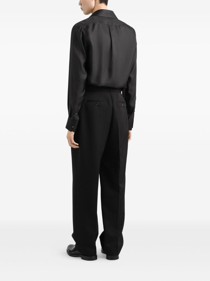 pleated belted trousers 3