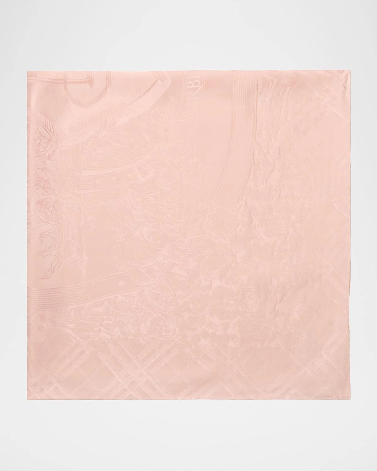 Floral EKD Crest Silk Scarf - 1