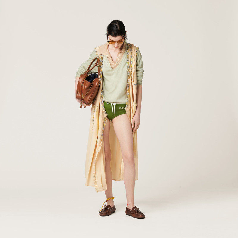 Miu Miu Cashmere knit polo shirt outlook