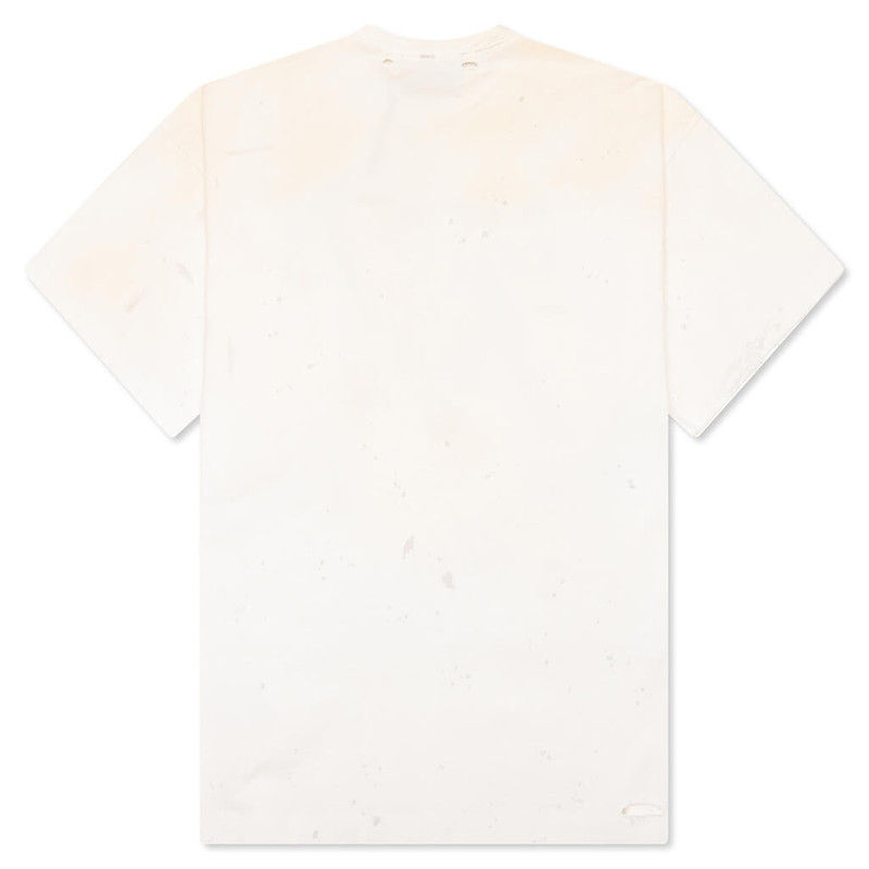 SATOSHI NAKAMOTO WALL STREET TEE - DIRTY WHITE outlook