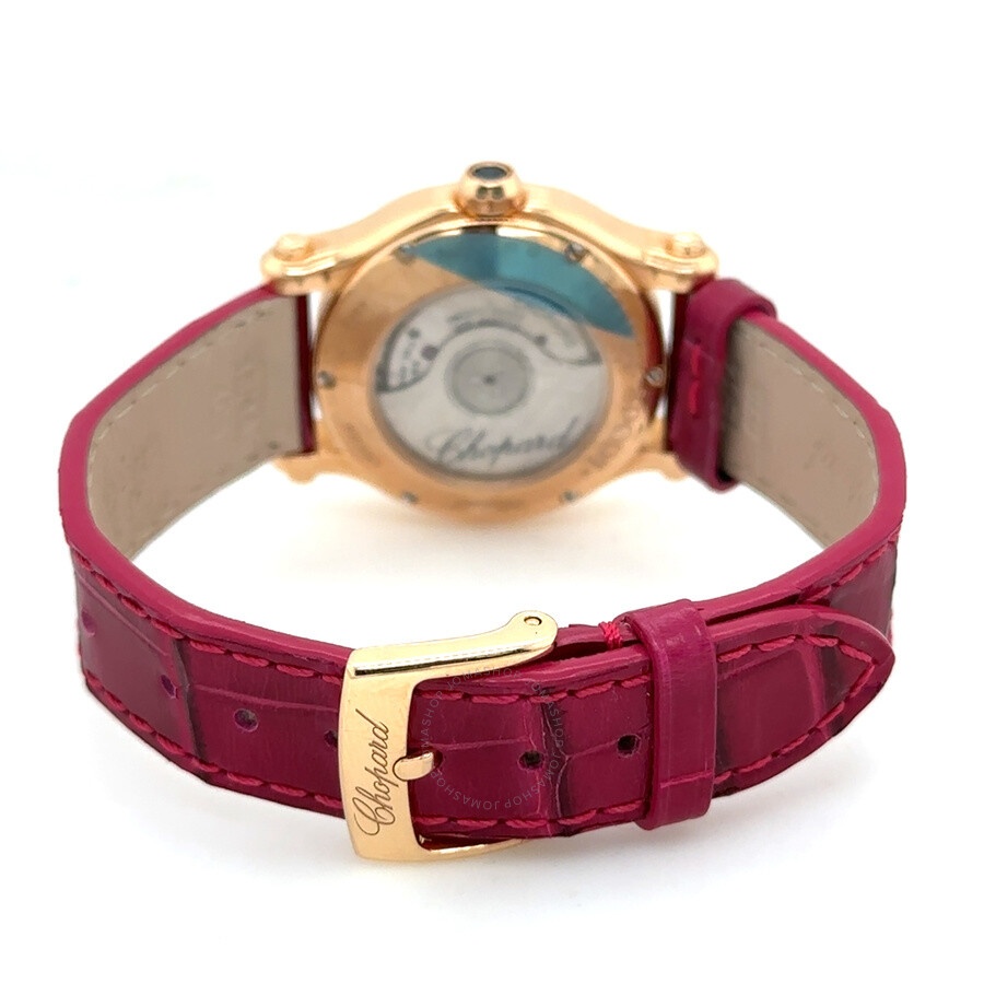 Pre-owned Chopard Happy Sport Diamond Mother of Pearl Dial Ladies Watch 274893-5009 - 4