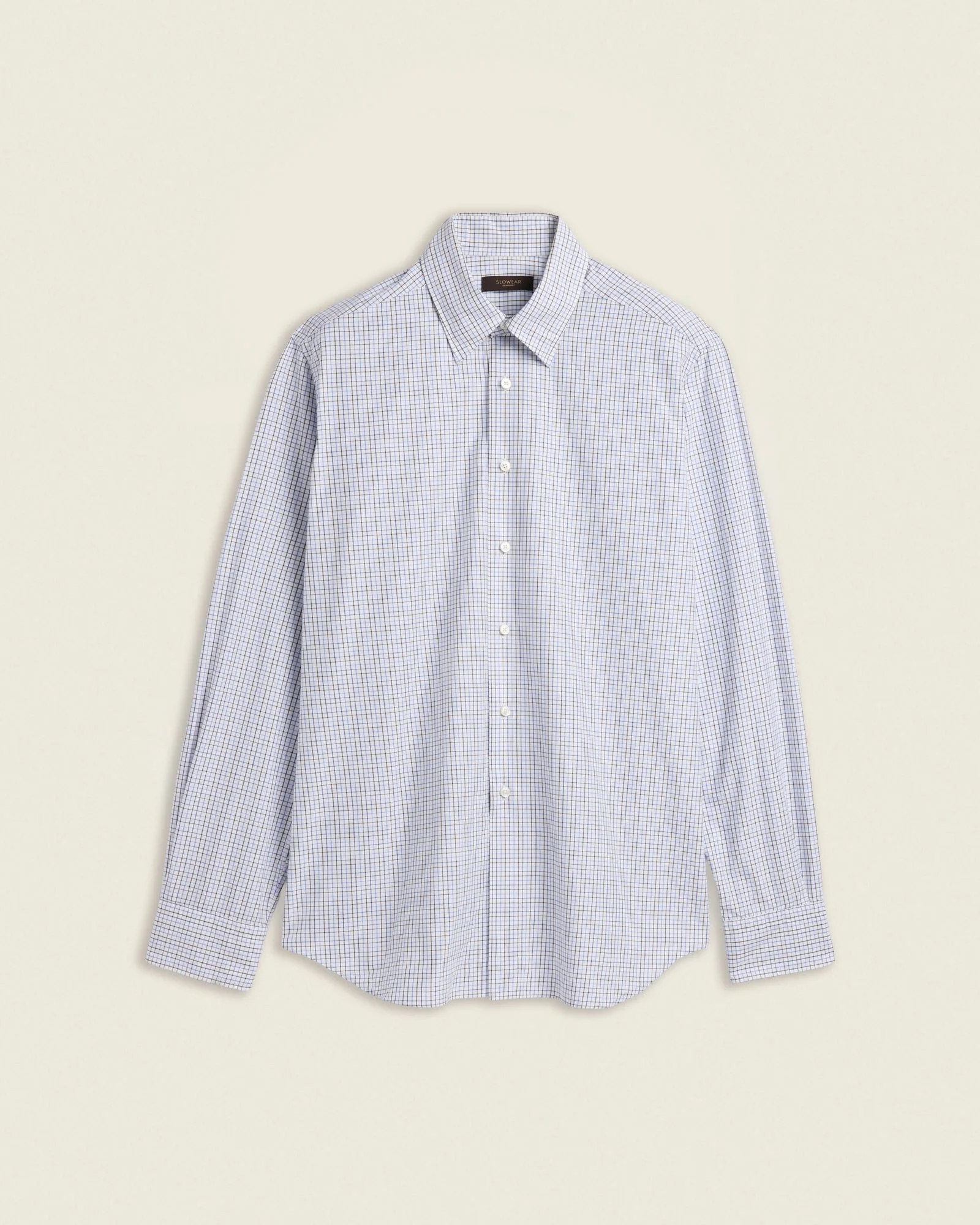 Regular fit plainweave cotton shirt - 1