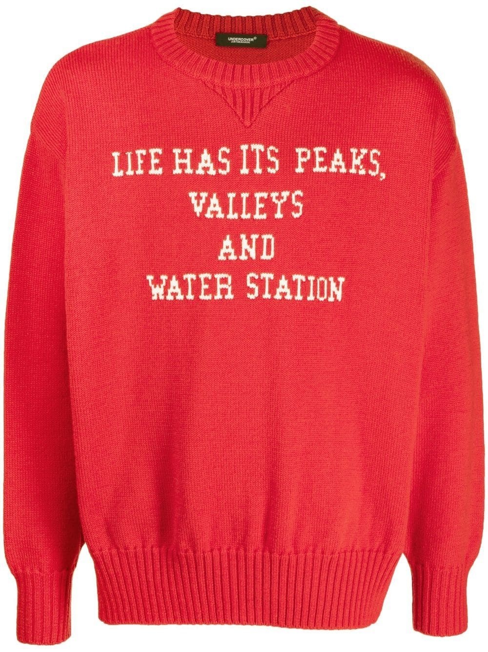 jacquard-knit wool jumper - 1