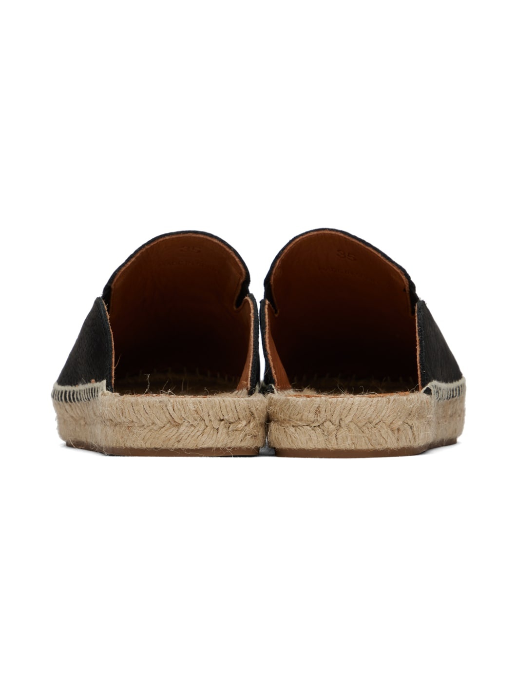 Black Embroidered Espadrilles - 2