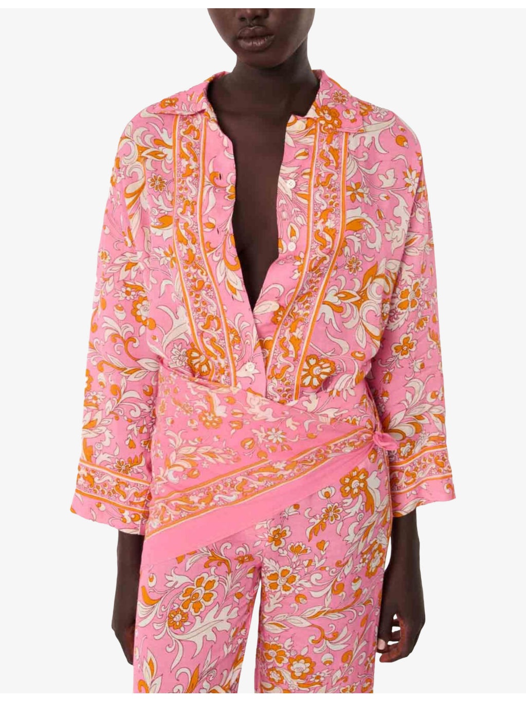 Paisley-Print Long-Sleeve Woven Shirt - 3
