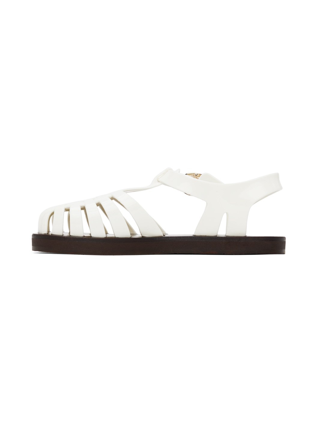 White Homeria Jelly Sandals - 3