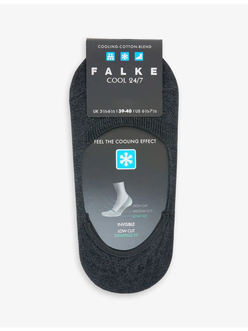 Cool 24/4 low-cut cotton-blend socks - 1