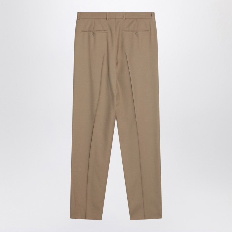 Saint Laurent Beige Wool Trousers Men - 2