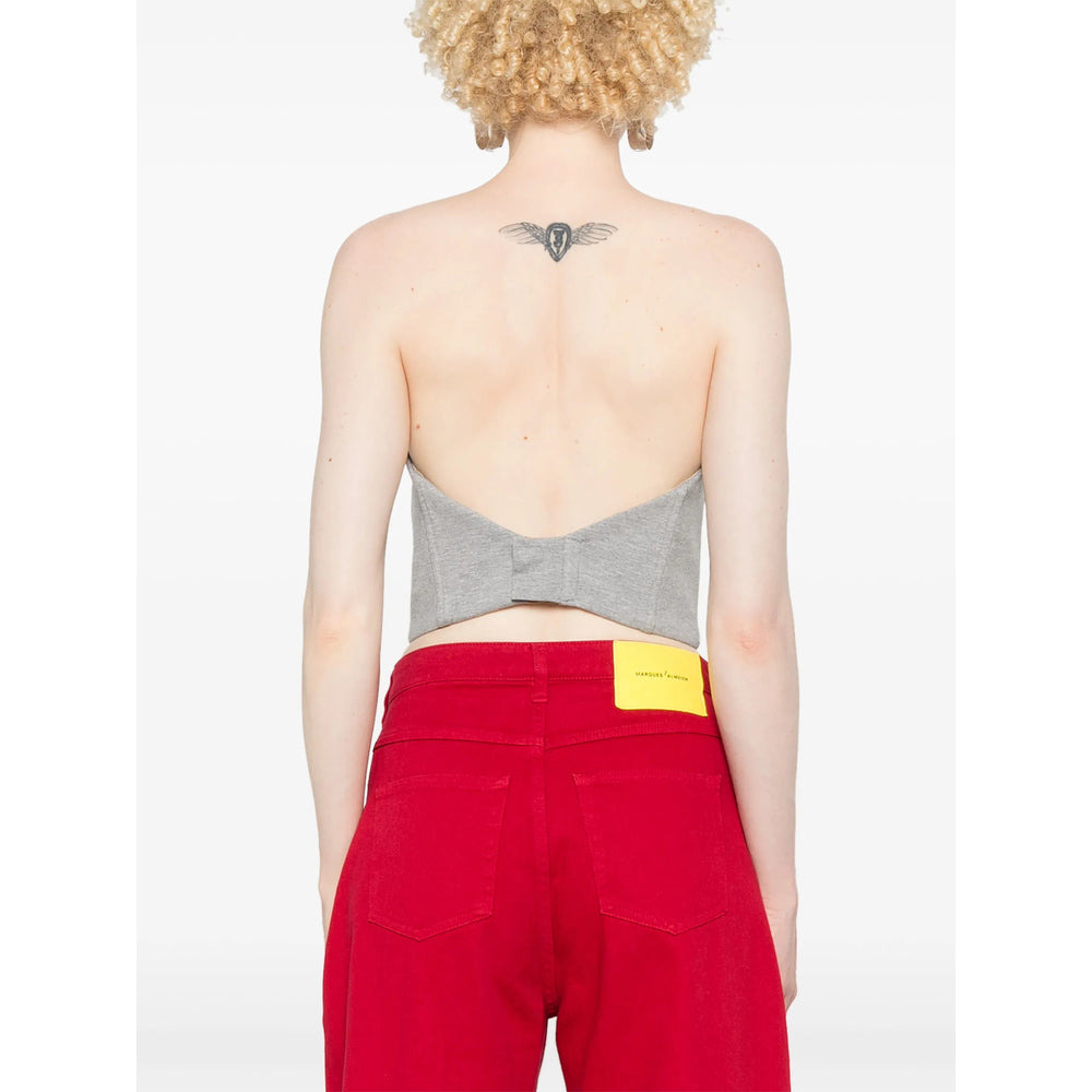 GIUSEPPE DI MORABITO - Giuseppe Di Morabito Grey Tops - Vests & Tank Tops Women - 2