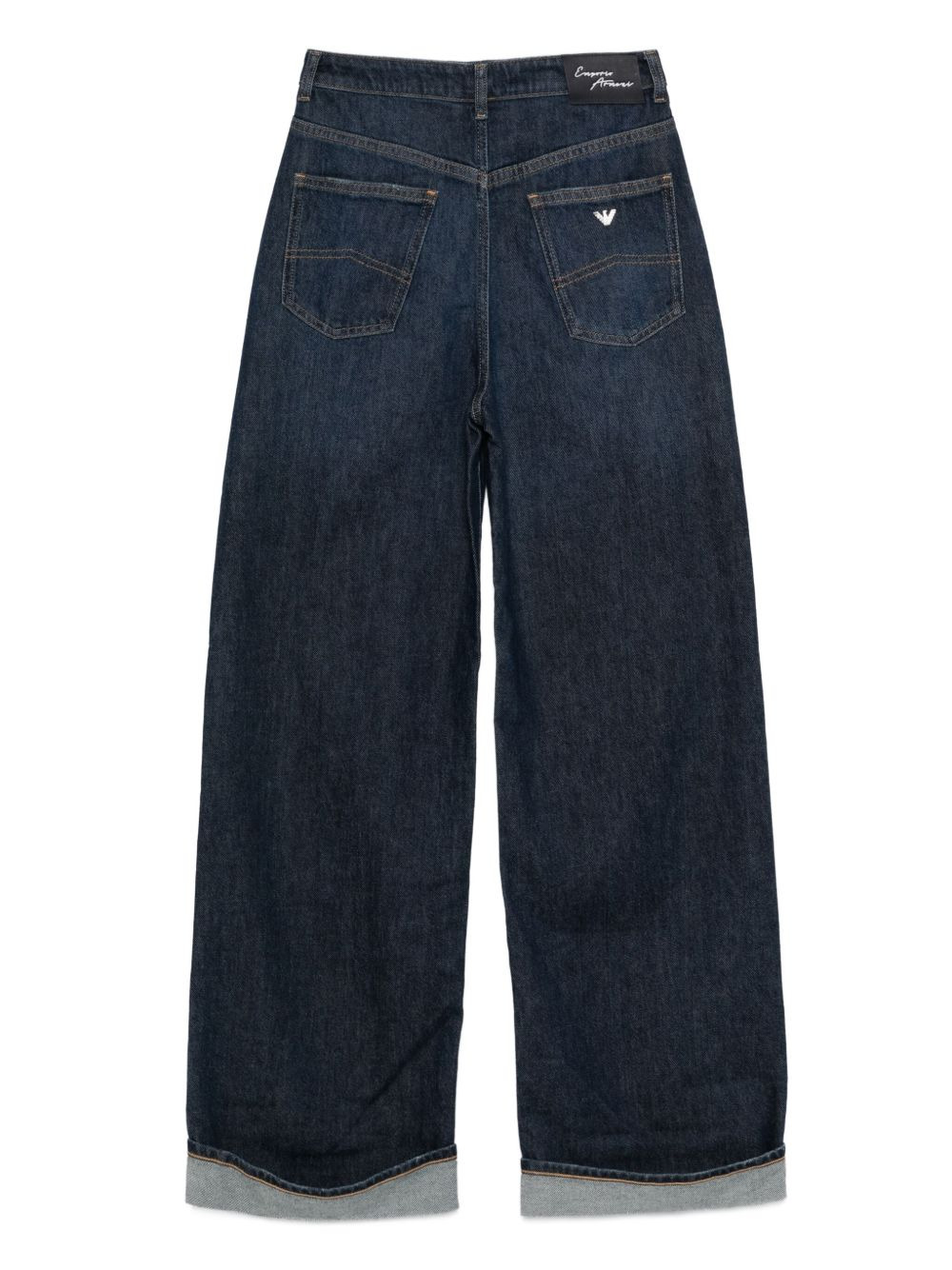 distressed wide-leg jeans - 2