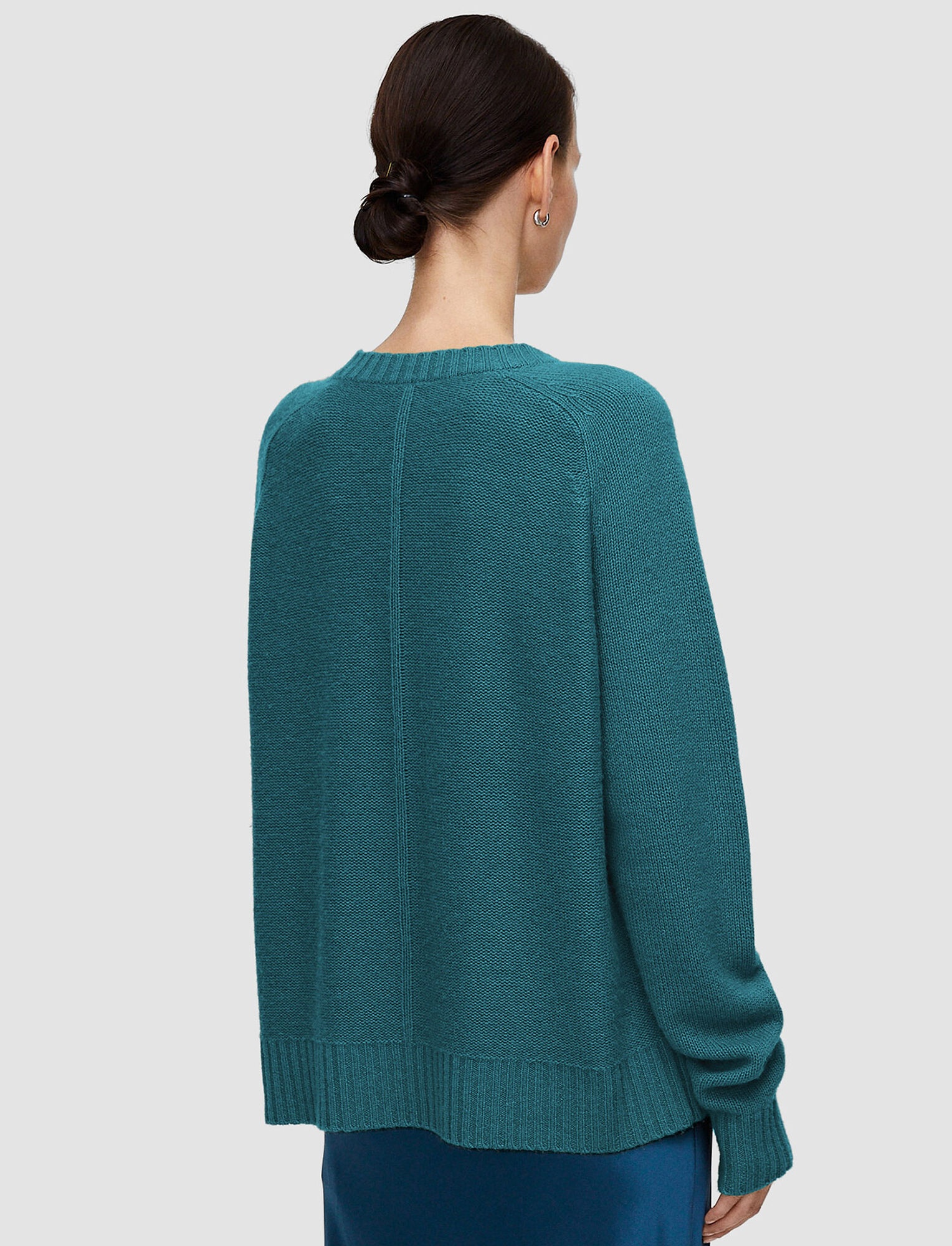 Open Cashmere Round Neck Jumper - 4