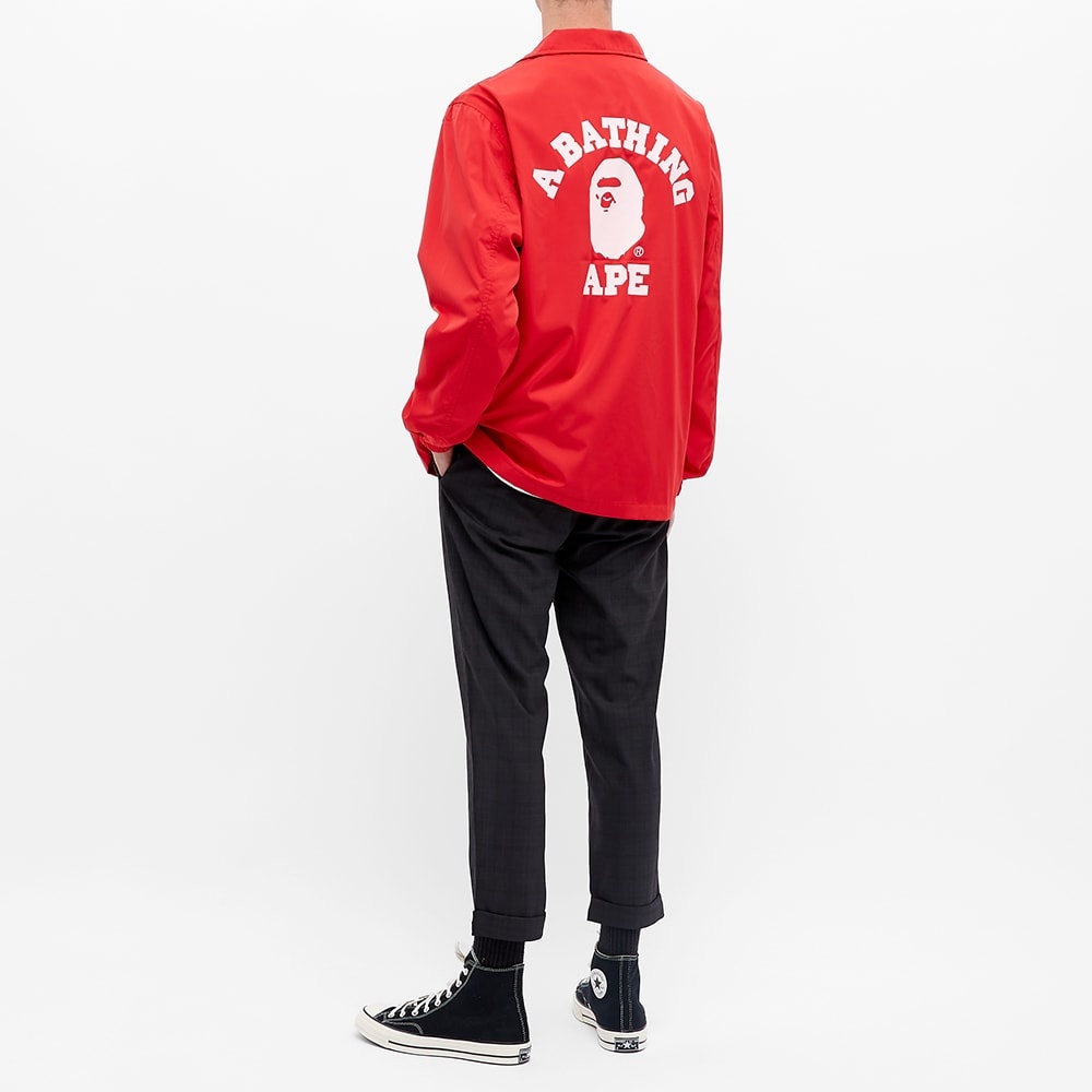 A Bathing Ape College Coach Jacket - 9