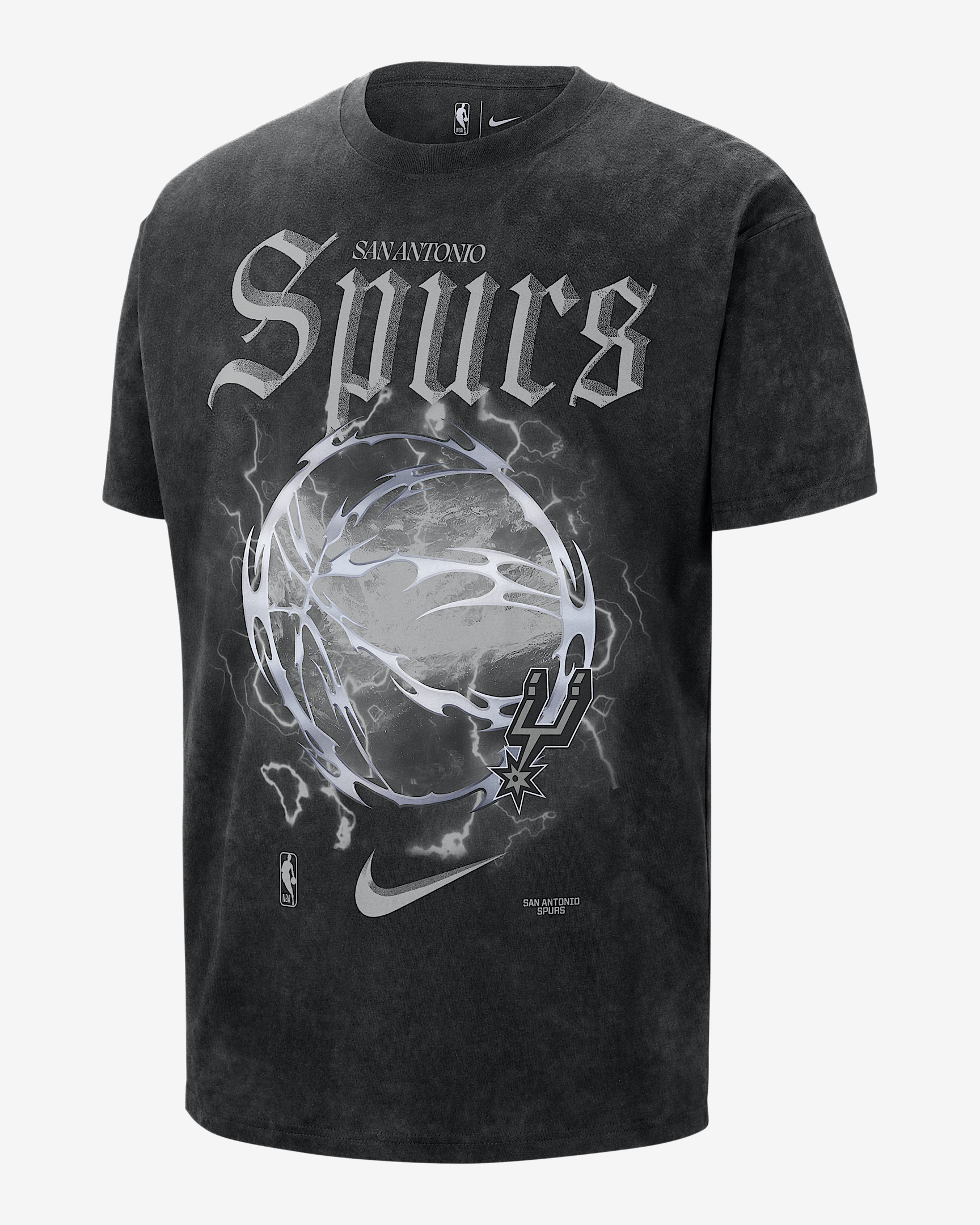 San Antonio Spurs Courtside "Halloween" Men's Nike NBA Max90 T-Shirt - 1