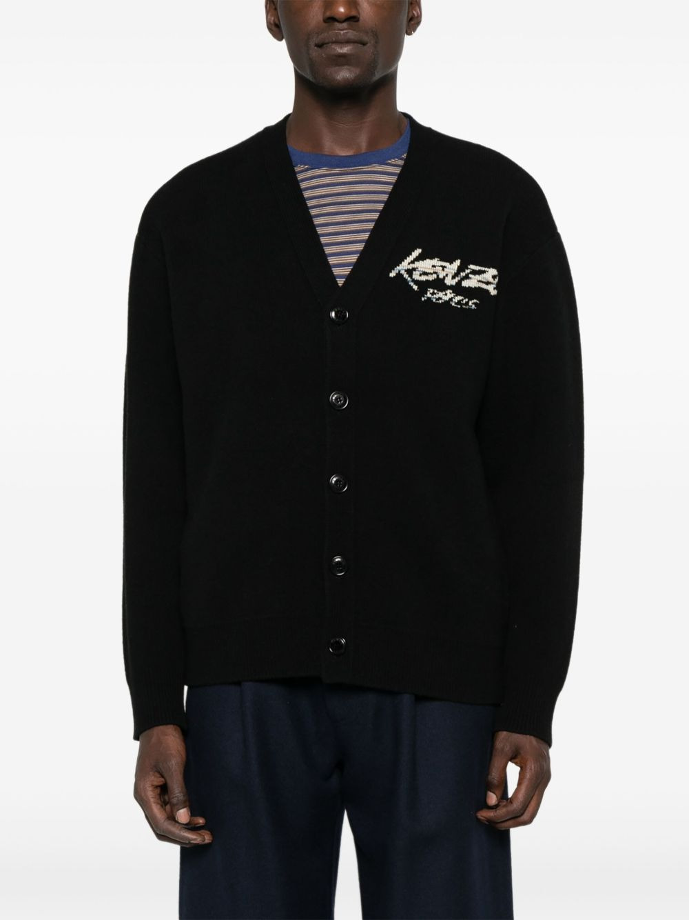 x Futura 2000 logo-embroidered cardigan - 3