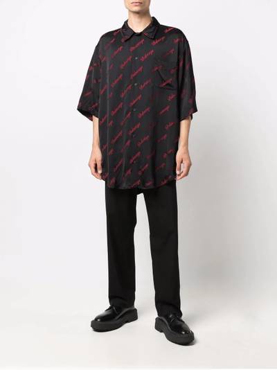 BALENCIAGA logo-print shirt outlook