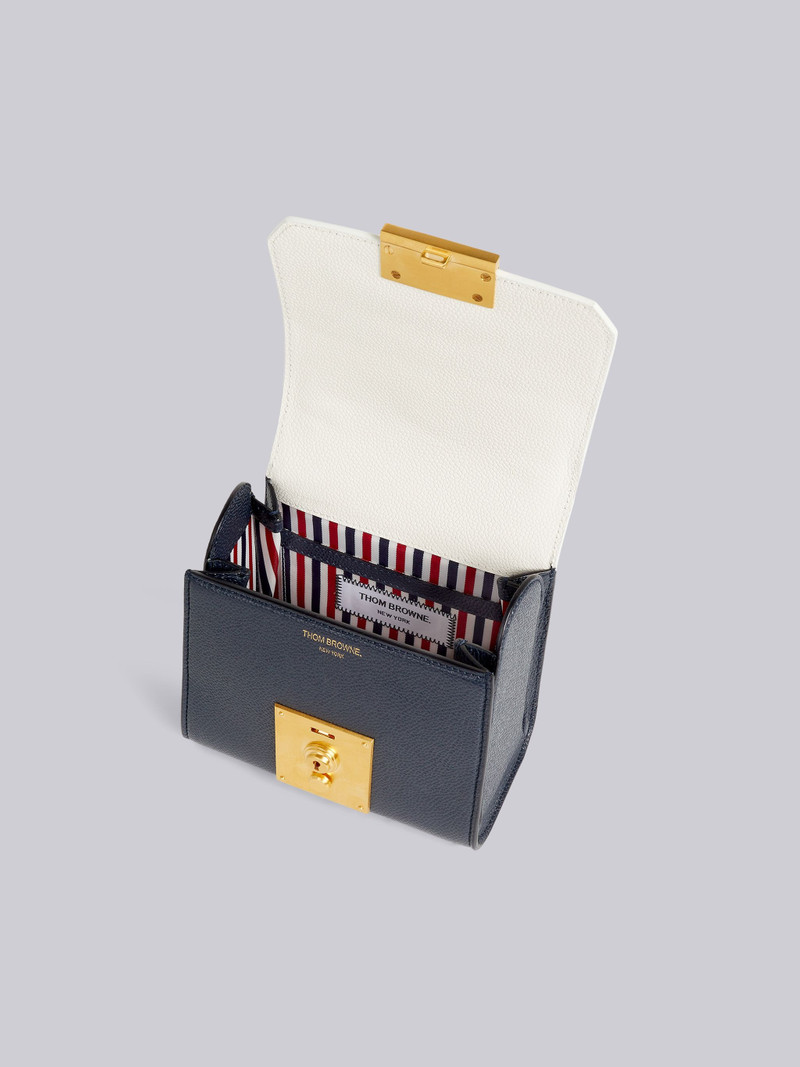 Multi-Color Pebbled Calfskin Mrs. Thom Mini Flap Crossbody Bag 5