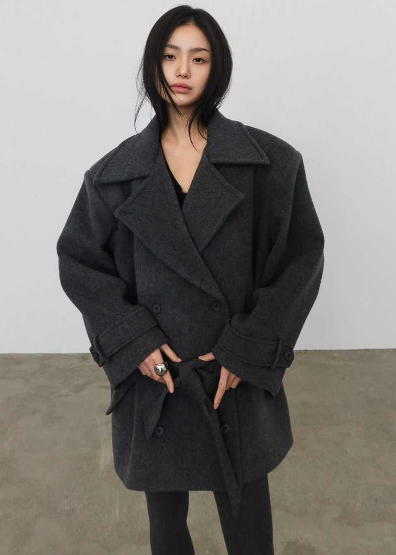 Kalmar Wool Peacoat - Grey 6