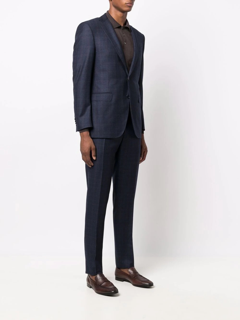 single-breasted tailored suit - 3