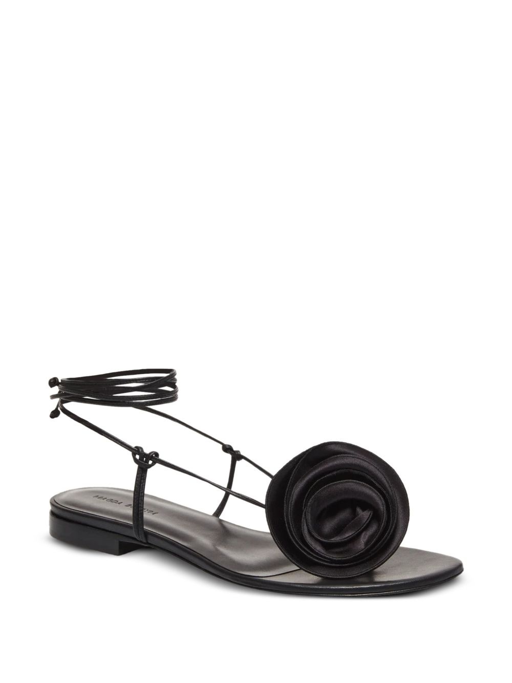 floral-appliqué sandals - 2