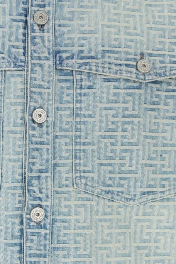 Embroidered denim shirt - 3