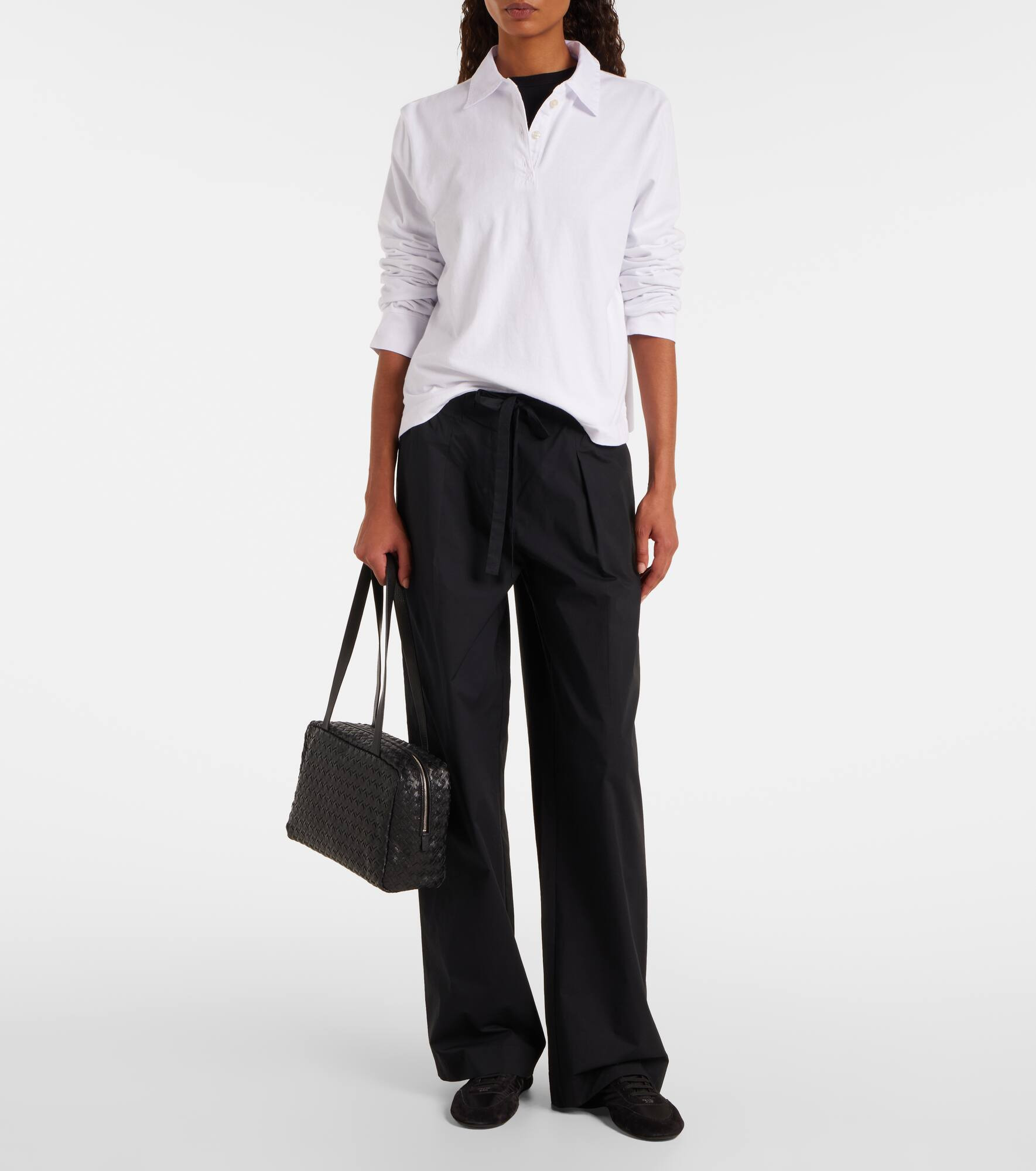 Margo cotton jersey polo sweater - 2